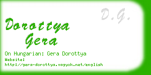 dorottya gera business card